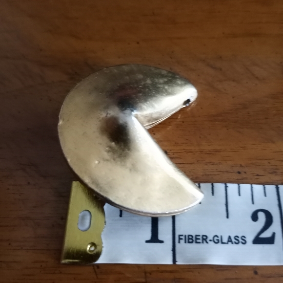 Final Markdown🎉🎉Brass Fortune cookie pendant - Picture 5 of 7